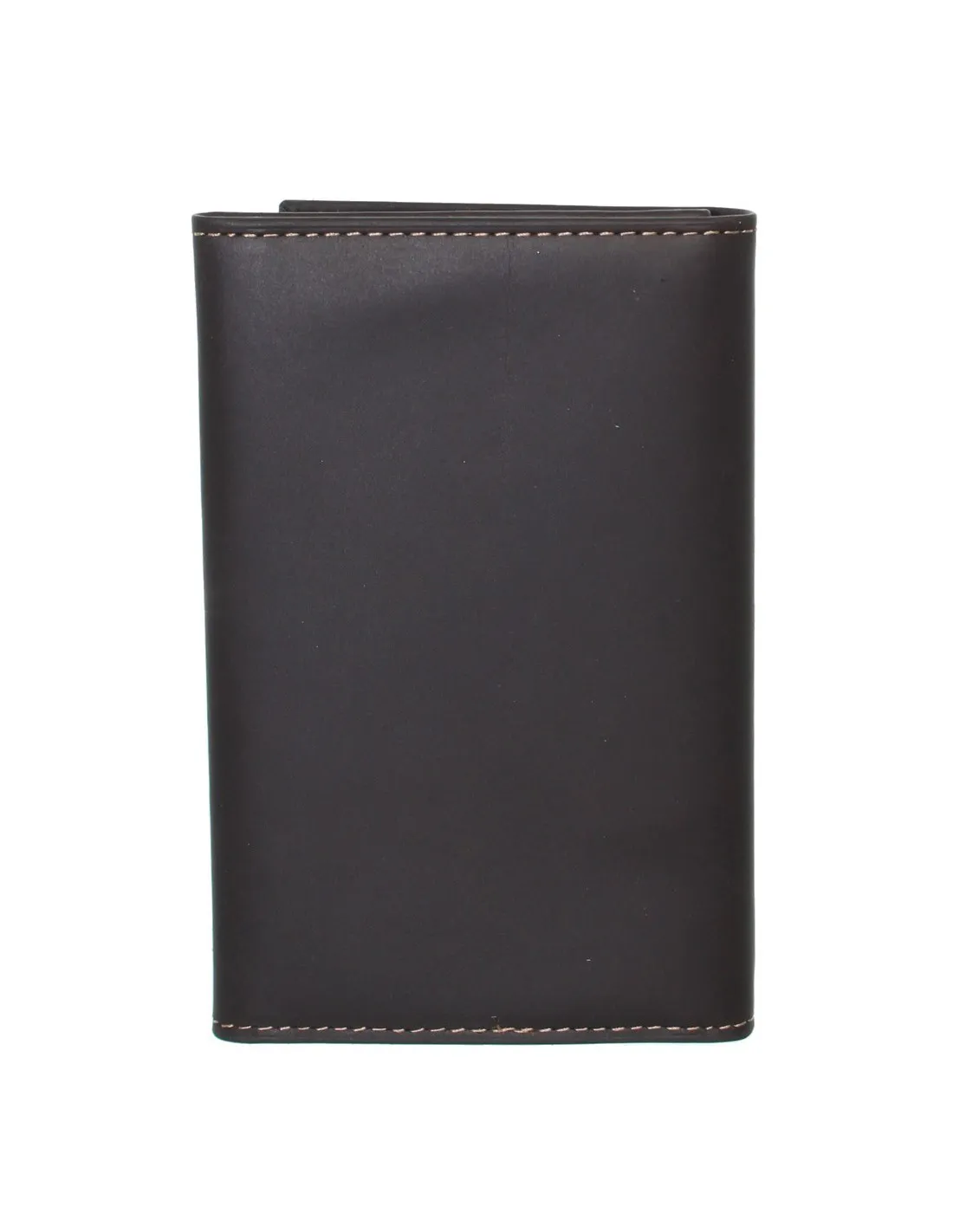 Porte-papiers Hexagona en cuir ref 40900 marron 9*14*1 cm